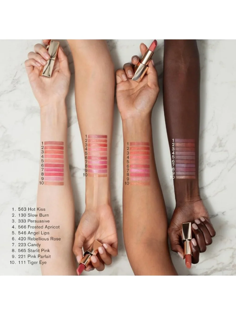 Long-Lasting Hi-Lustre Lipstick for Women | Shimmer Finish, Moisturizing, 0.12